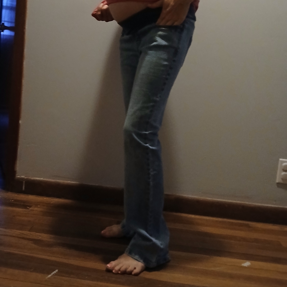 OLD NAVY MATERITY  LOW -RISE  Blue Jeans